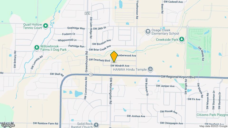 3204 SW Windrift Ave Map and Location Details