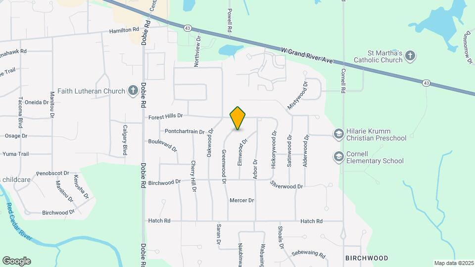 4448 Greenwood Dr Map and Location Details