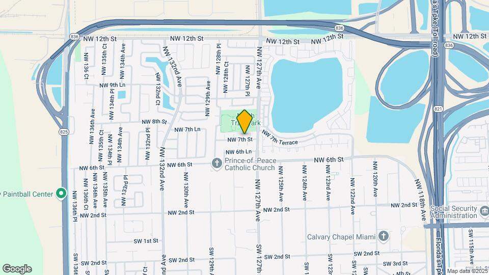 701 NW 127th Pl Map and Location Details