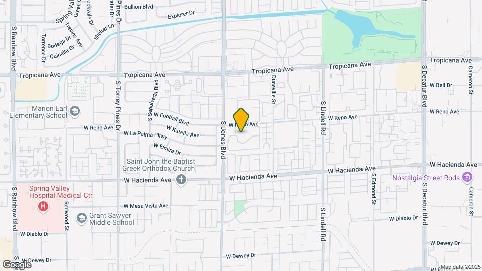 5166 S Jones Blvd Map and Location Details