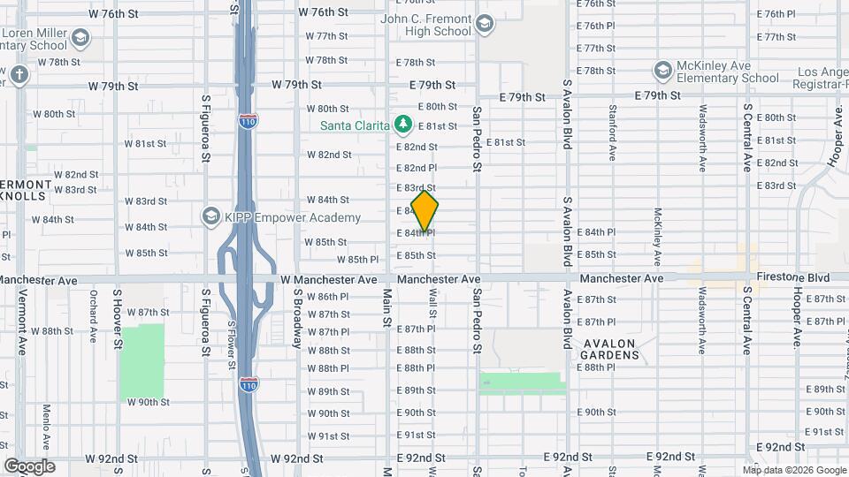 148 E 84th Pl Mapa y Detalles de la Ubicación