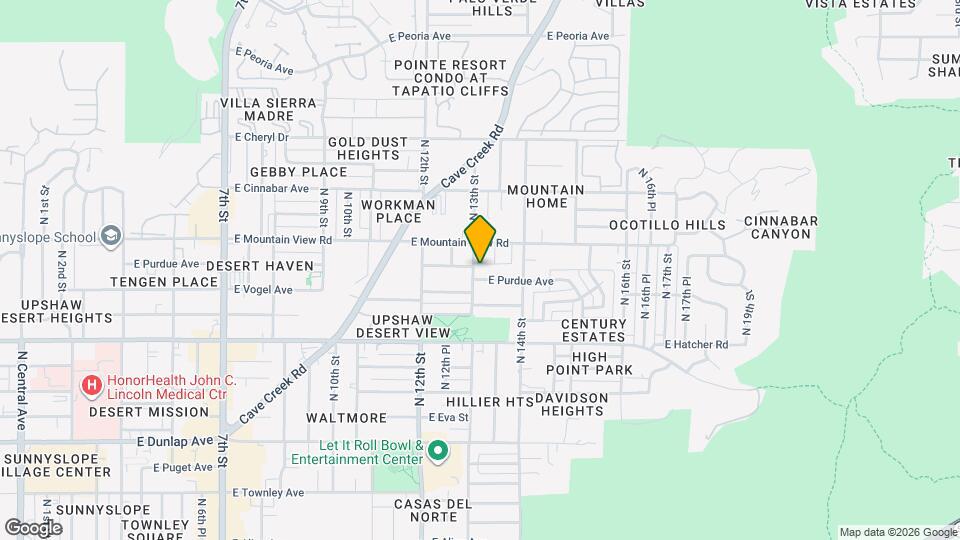 9609 N 13th St Map and Location Details