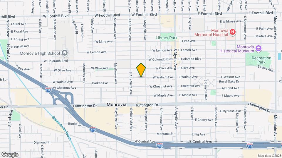 316 W Walnut Ave Map and Location Details