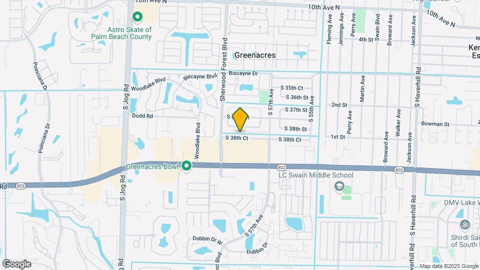 5881 S 38th Ct Map and Location Details