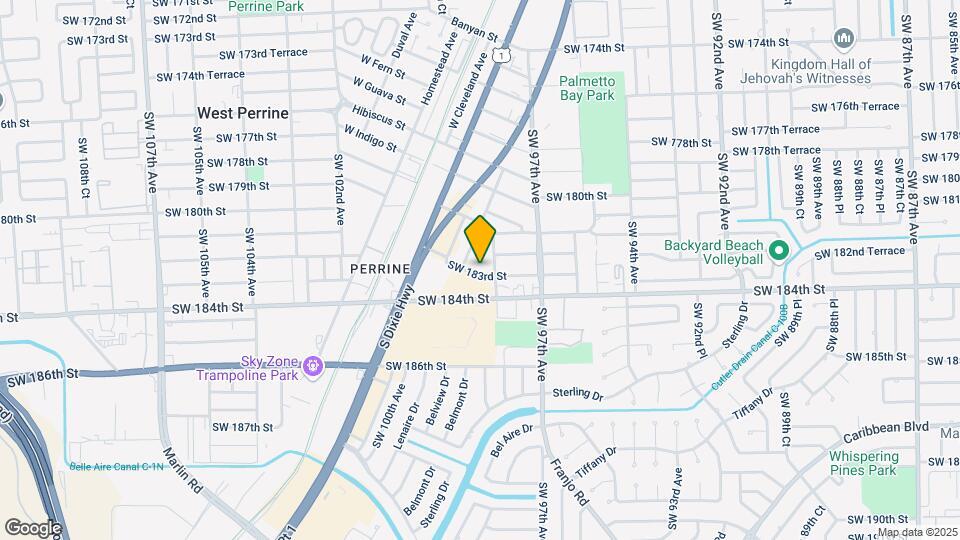 9825 SW 183rd St Map and Location Details