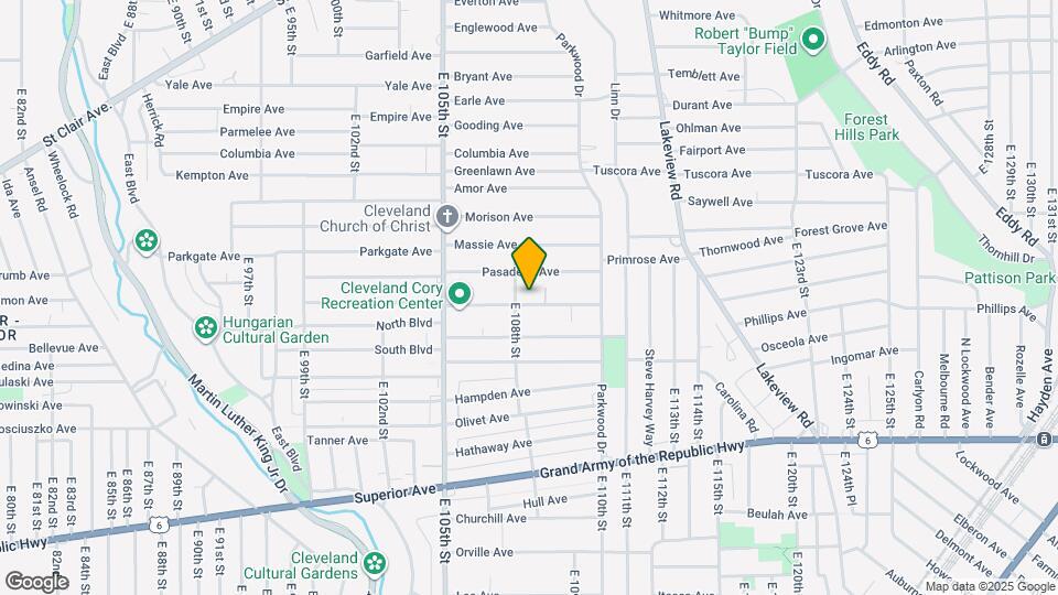 10815 Drexel Ave Map and Location Details