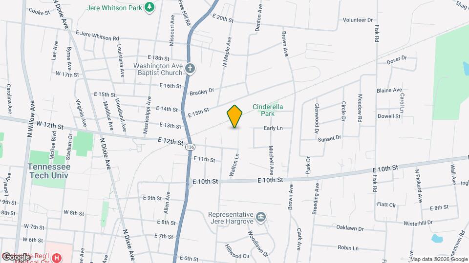 1244 Walton Ln Map and Location Details