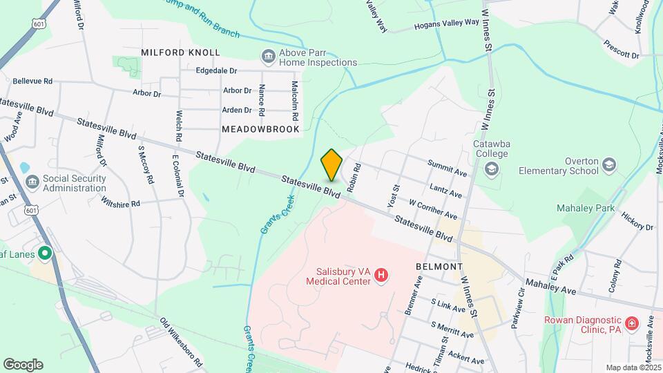 632 Statesville Blvd Map and Location Details