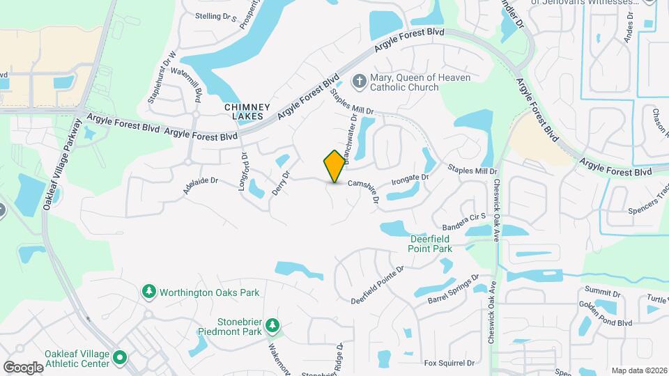 9150 Camshire Dr Map and Location Details