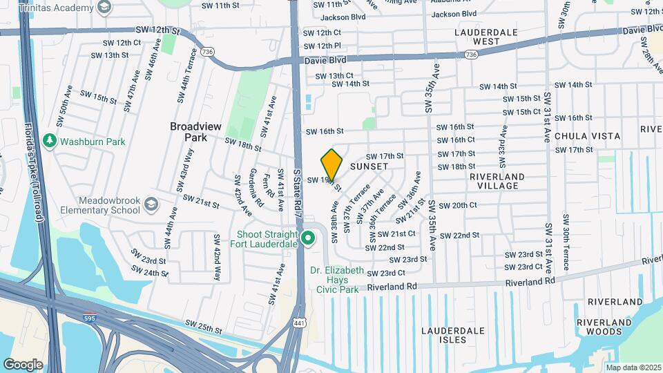 3792 SW 19th St Map and Location Details