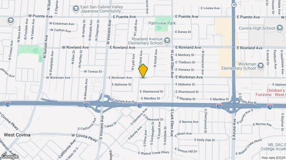 1224 E Workman Ave Mapa y Detalles de la Ubicación