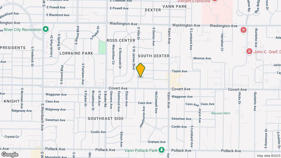 2805 Ravenswood Dr Mapa y Detalles de la Ubicación