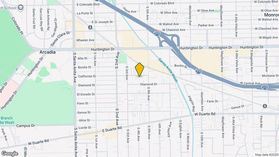 402 California St, Unit B Mapa y Detalles de la Ubicación