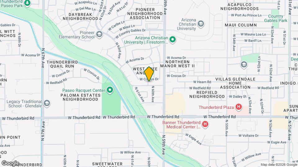 6008 W Hearn Rd Map and Location Details