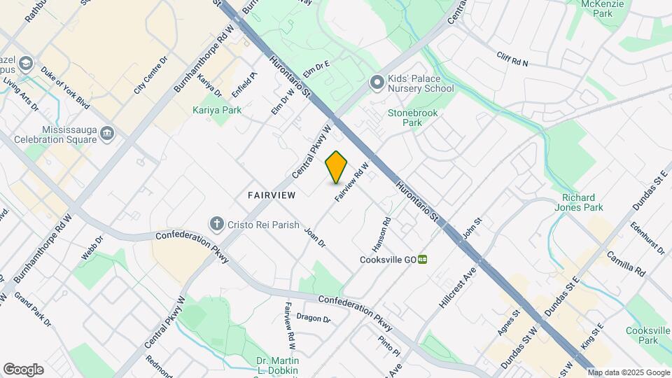 83 Fairview Rd W Map and Location Details