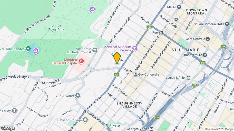 3443 Chemin de la Côte-des-Neiges Map and Location Details