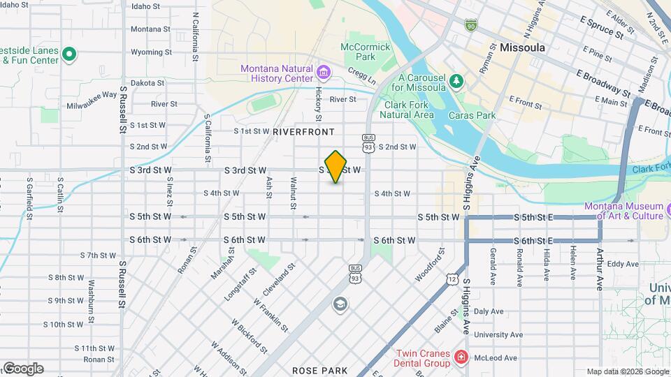 612 S 4th St W Map and Location Details