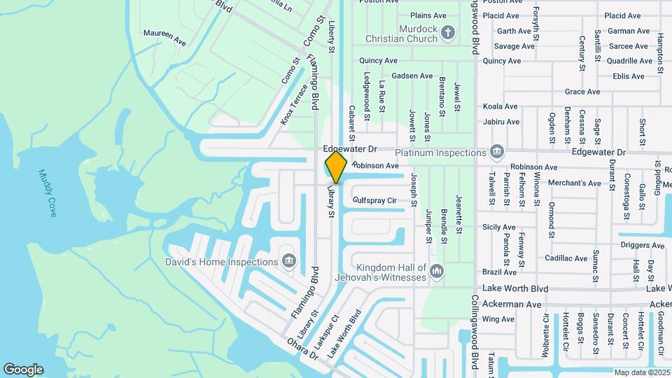 4106 Library St Map and Location Details