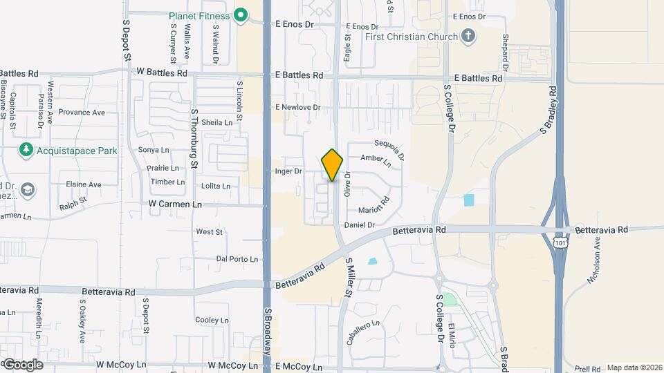 1931 S Miller St Map and Location Details