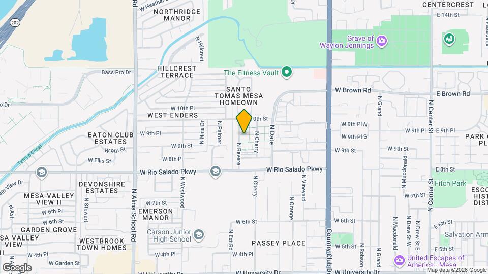 923 N Revere Mapa y Detalles de la Ubicación