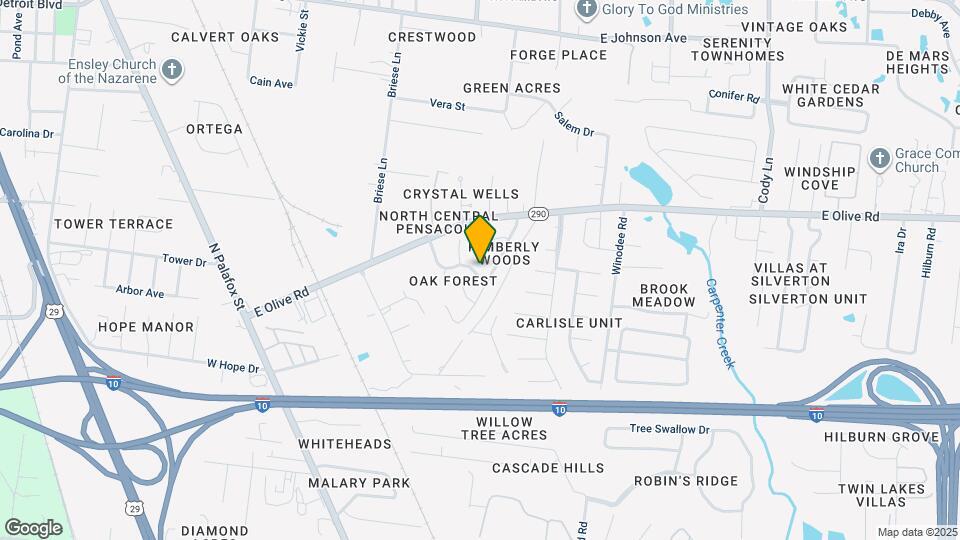 7804 Oak Forest Dr Map and Location Details