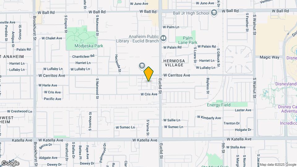 1700 W Cerritos Ave Map and Location Details