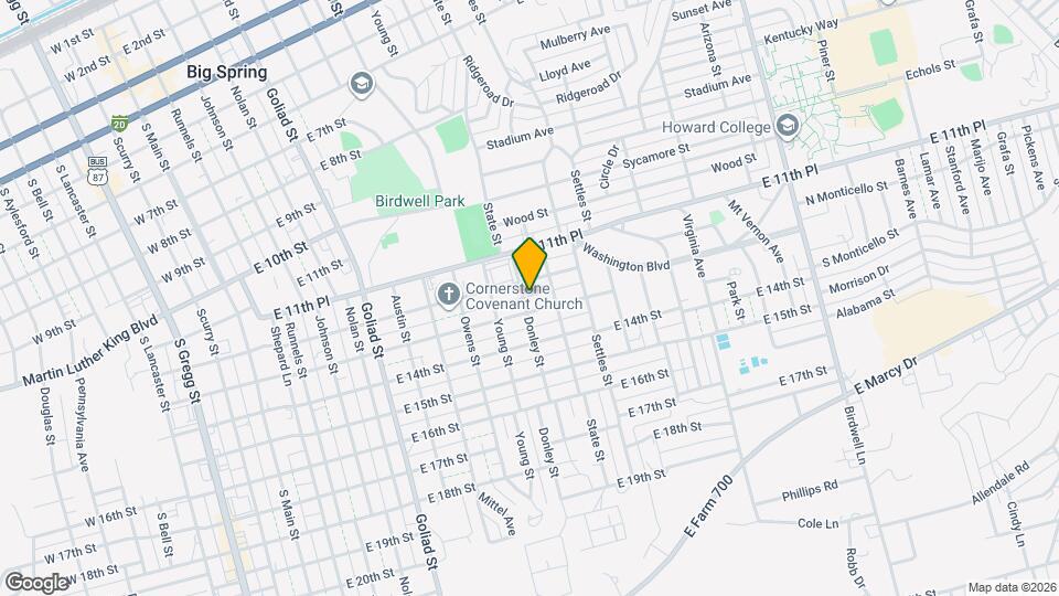 1207 Donley St Map and Location Details