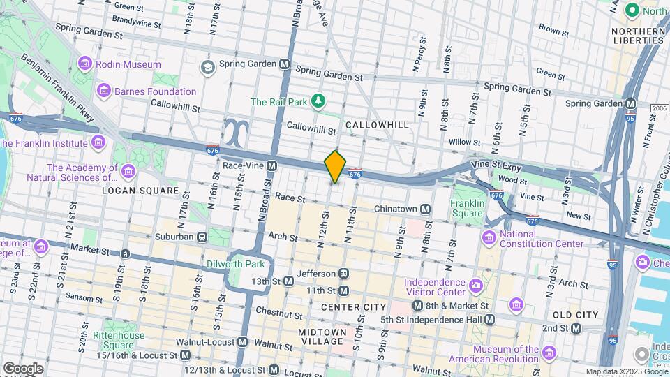 225 N 12th St Map and Location Details
