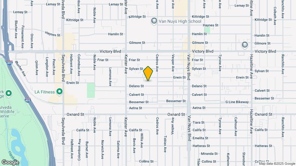 14739 Delano St Map and Location Details