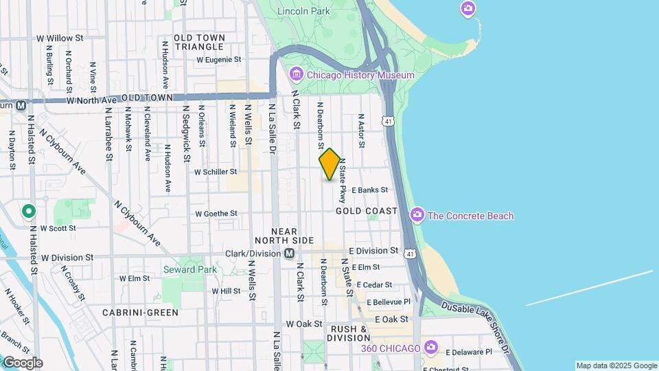 1339 N Dearborn St, Unit 6f Map and Location Details