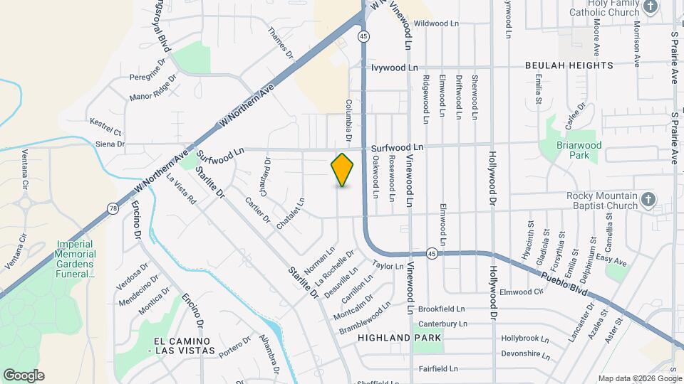 2124 Norman Ln Mapa y Detalles de la Ubicación