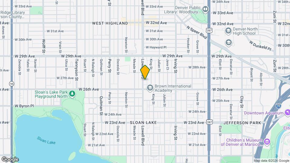 2640 Lowell Blvd Map and Location Details