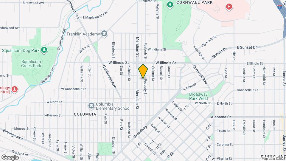 2725 Peabody St Mapa y Detalles de la Ubicación