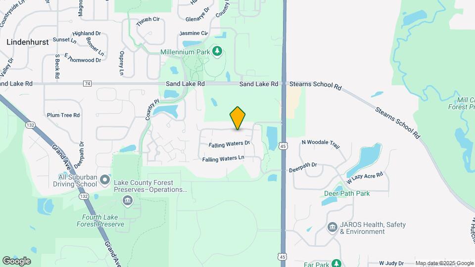 2863 Falling Waters Ln Map and Location Details