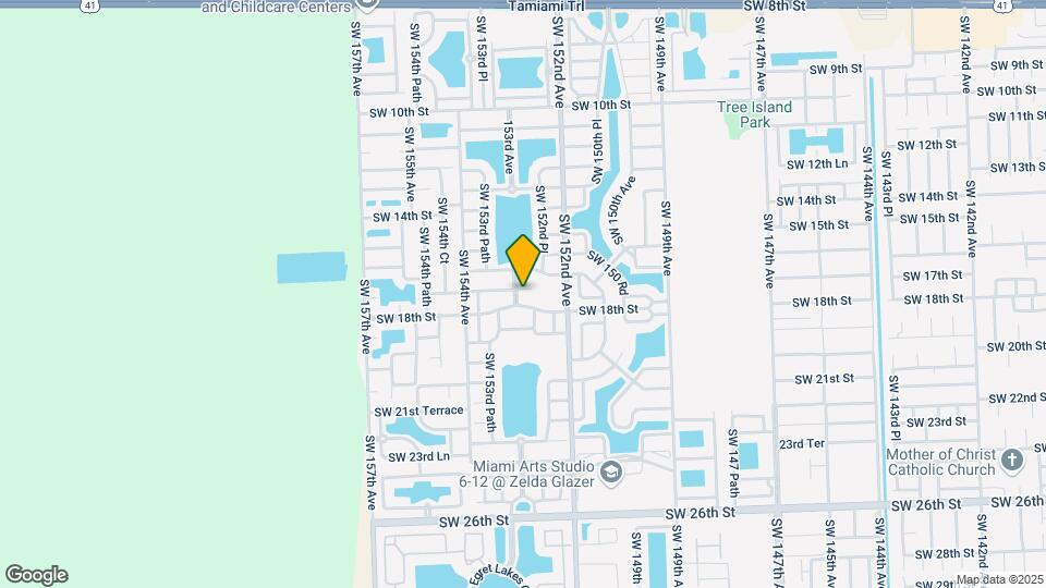 15298 SW 17th Terrace Map and Location Details
