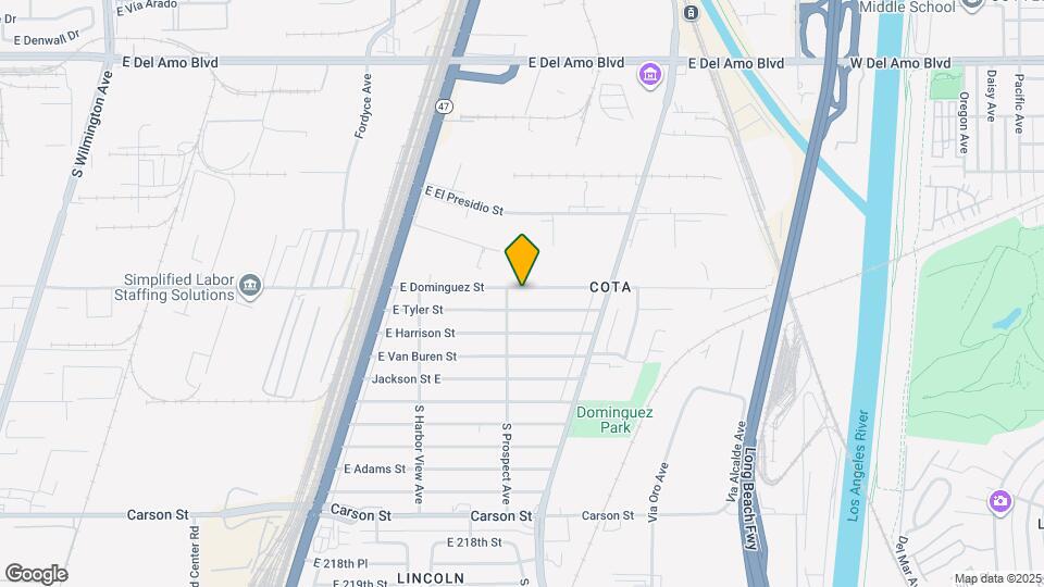 2712 E Dominguez St Mapa y Detalles de la Ubicación