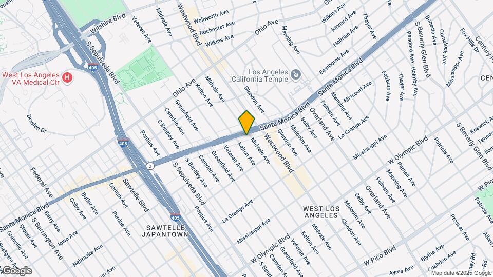10906 Santa Monica Blvd Map and Location Details