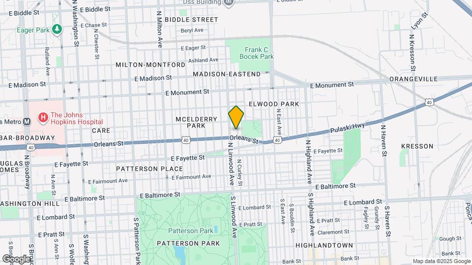 402 N Curley St Map and Location Details