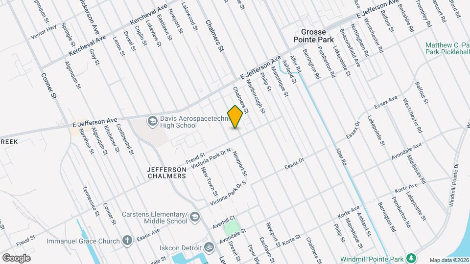 725 Lakewood St Mapa y Detalles de la Ubicación