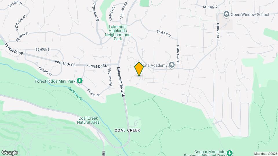 6811 SE Cougar Mountain Way Mapa y Detalles de la Ubicación