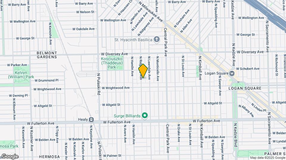 2627 N Ridgeway Ave Map and Location Details