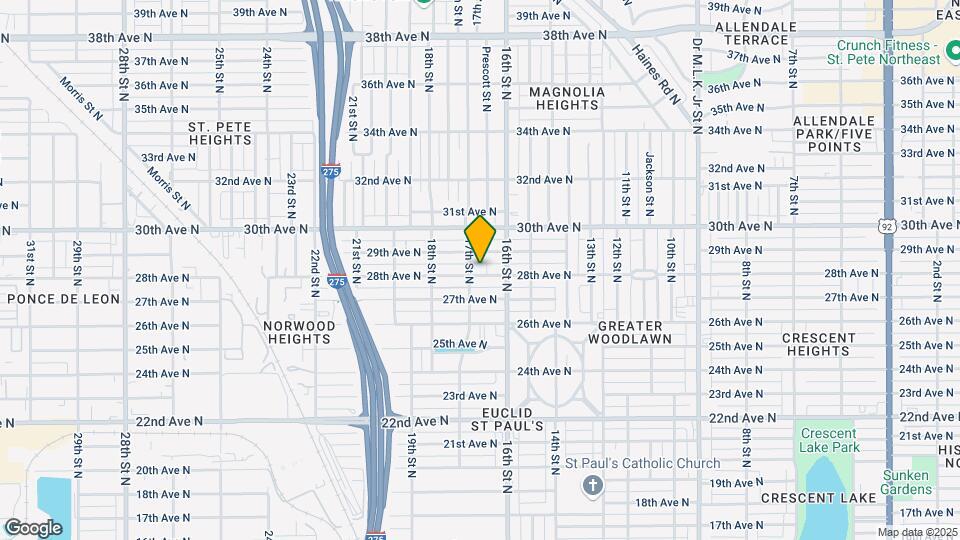 1665 28th Ave N Map and Location Details