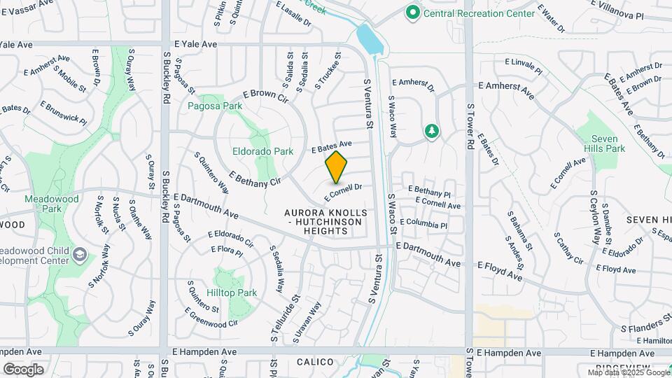 17795 E Cornell Dr Mapa y Detalles de la Ubicación