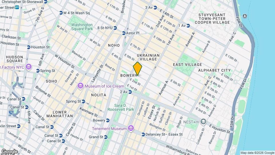 64 E 3rd St Mapa y Detalles de la Ubicación