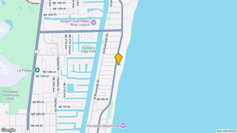 750 N Ocean Blvd Mapa y Detalles de la Ubicación