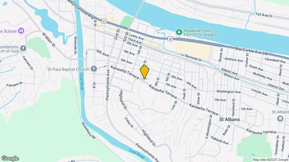 612 Kanawha Ter Map and Location Details