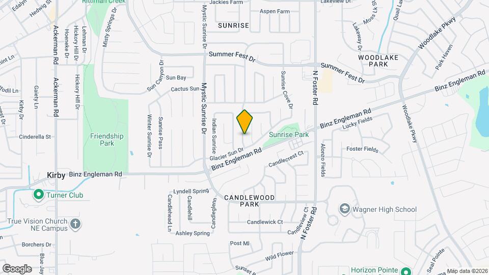 4012 Sunrise Creek Dr Map and Location Details