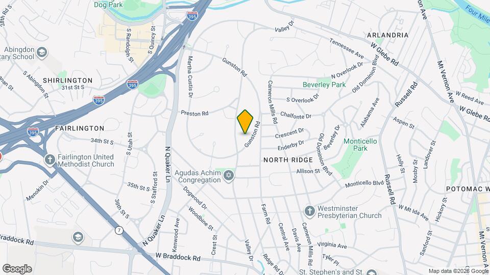3226 Gunston Rd Map and Location Details