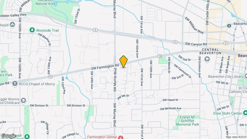 14376 SW Farmington Rd Map and Location Details