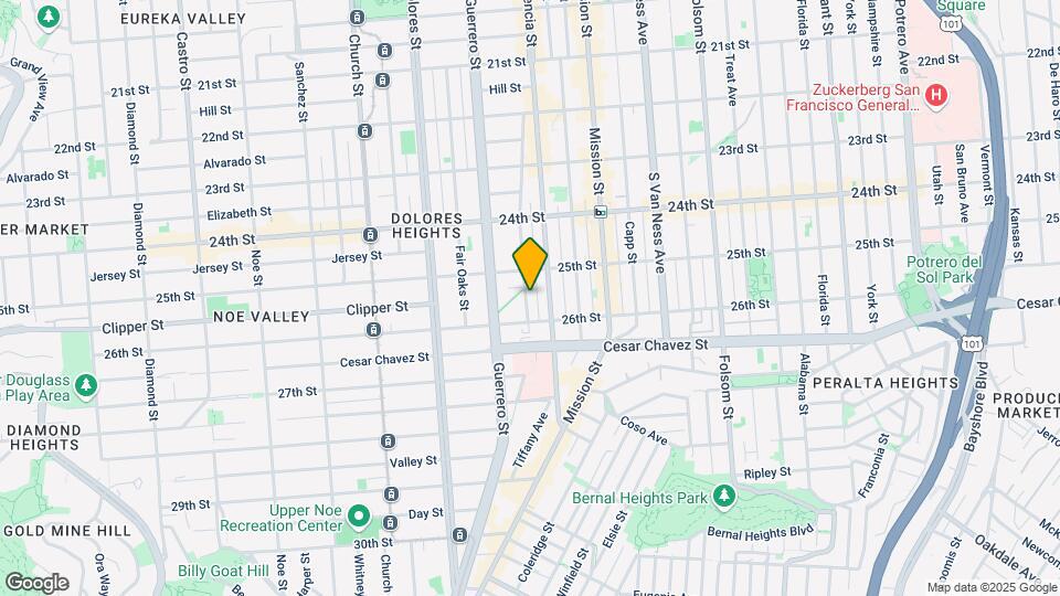 345 San Jose Ave Mapa y Detalles de la Ubicación